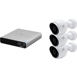 Kit 3 caméras bullet HD audio IR int/ext +NVR 1To