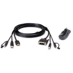 USB KVM Cable Audio 1,8M USB HDMI to DVI-D Secure