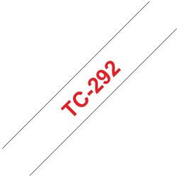 Ruban d'étiquettes TC292 Rouge/Blanc