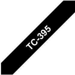 Ruban d'étiquettes TC395 Blanc/Noir