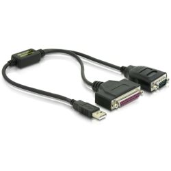 Adaptateur USB vers 1 Série + 1 Parallèle