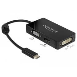 Adapteur USB Type C > VGA / HDMI / DVI noir