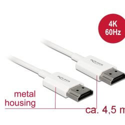 Câble vidéo Premium HDMI High Speed 3D 4K 4,5m