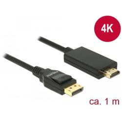 Câble DisplayPort 1.2 M > High Speed HDMI-A 4K 1m