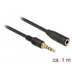 Câble audio jack 3.5mm M/F 1m 4 points