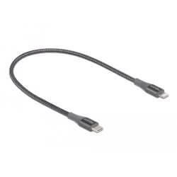 Câble USB C Lightning certifié MFi gris 50cm