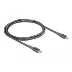 Câble USB C Lightning certifié MFi gris 1m