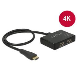 Splitter HDMI 1 In 2 Out 4K compact cab 60cm int.
