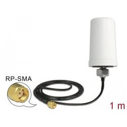 Antenne Wifi ac RP-SMA mâle 3dBi omni câble 1m