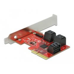 Carte PCIe 4x 6 ports SATA Dual profile