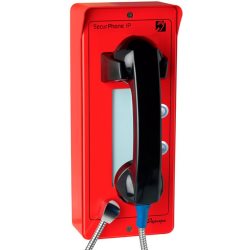 Téléphone d'urgence extérieur 2 touches rouge