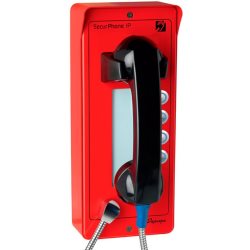 Téléphone d'urgence extérieur 4 touches rouge