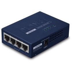 Injecteur PoE High power 802.3at 4 ports 30W