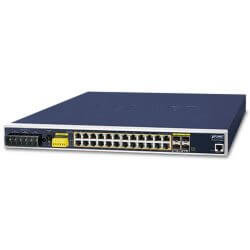 Switch indus 19" 24 ports Giga PoE at ERPS