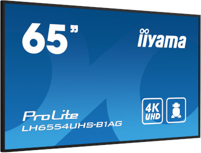 Moniteur 65" IPS Led 4K UHD HP VGA/DVI/HDMI/DP
