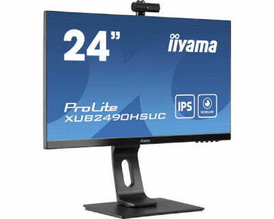 Moniteur 23,8" Ultra Mince IPS Full HD + Webcam