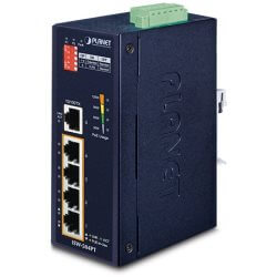 Switch indus IP40 5 ports dont 4 PoE -40/75°