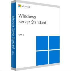 Windows 2022 Server Standard 64 bits DVD 24 Core