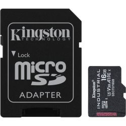 Carte Micro SDHC industrielle UHS-I 16GB -40/+85°C