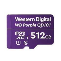 Carte Micro SDXC WD Purple 512GB -40/+85°C