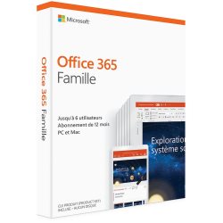 Microsoft Office 365 Famille 6 users / 1 an ESD