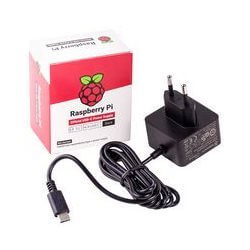Alimentation noire USB 5V 3A pour Raspberry Pi 4 B