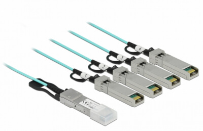 Câble Twinaxe QSFP+ mâle vers 4 x SFP+ mâle 3m