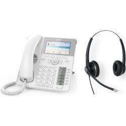 Téléphone SIP D785 blanc + Casque A100D gratuit