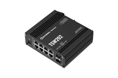 Switch indus L2 8 ports Giga PoE at + 2 SFP IP30