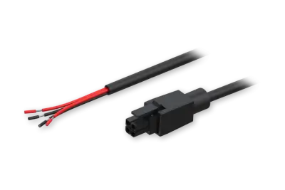 Power cable with 4-way open wire