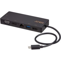 Mini dockstation USB type C 2 USB 2 vidéo RJ45