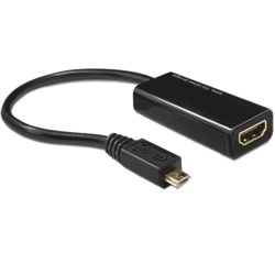 Adaptateur MHL vers HDMI Femelle + USB Micro B