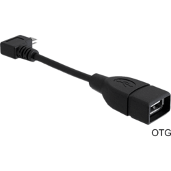 Câble USB A Femelle / Micro USB B Mâle OTG 10cm