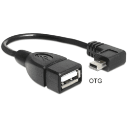 Câble USB A Femelle / Mini USB B Mâle OTG 15cm