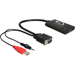 Convertisseur VGA vers HDMI avec audio