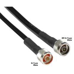 Câble antenne faible perte 1m RP N Mâle / N Mâle