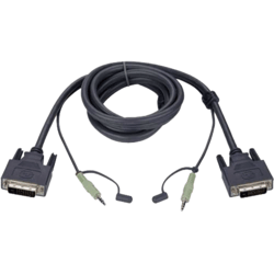 Câble KVM 2L-7D02V 1.8m DVI audio