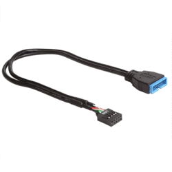 Convertisseur int. USB 2.0 HE10 F / USB 3.0 HE20 M