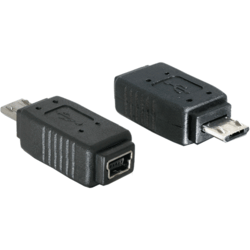 Adaptateur USB 2.0 Micro B M / Mini 5pts F