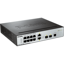 Switch 19'' Administrable L2, 8 Ports Giga + 2 SFP