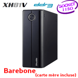 Mini-PC Barebone XH81V noir Socket 1150 - Slim