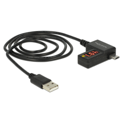 Câble USB A micro USB B mesure voltage & Amp. 1.8m
