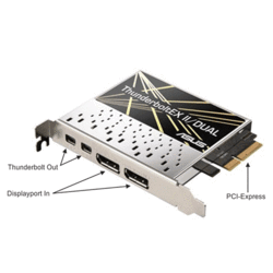 Carte Thunderbolt EXII PCIexpress 2 ports