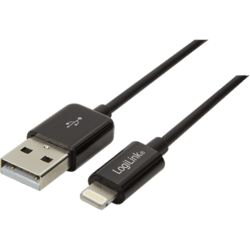 Câble USB 2.0 Iphone Lightning noir 1m