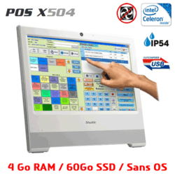 PC POS tactile blanc 4Go - 60 Go SSD sans OS