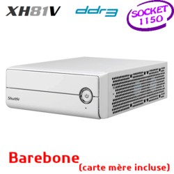 Mini-PC Barebone XH81V blanc Socket 1150 - Slim