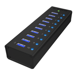 Hub USB 3.0 externe 10 ports avec alimentation