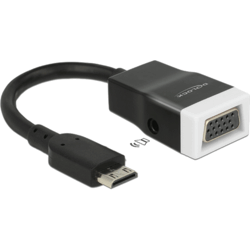 Convertisseur mini HDMI C vers VGA avec audio
