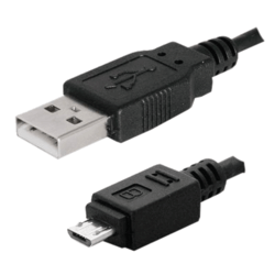 Câble USB 2.0 A Mâle/Micro USB B Mâle 1m
