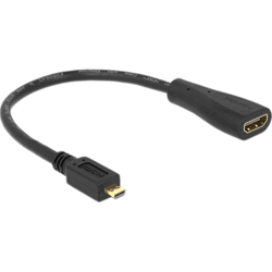 Adaptateur micro HDMI D Mâle vers HDMI Femelle
